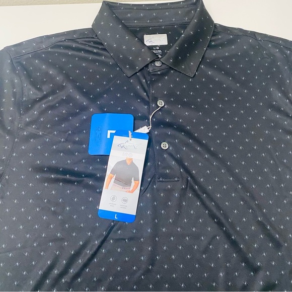 Greg Norman ML75 Men’s Black Play Dry Golf Polo Shirt , NWT. - Picture 9 of 10